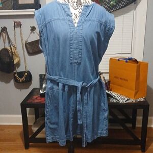 Maurices Blue Denim Dress with Belt